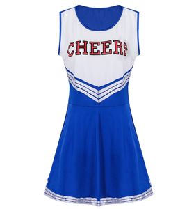 Uniforme de <span class=keywords><strong>Animadora</strong></span> para Escuela Secundaria, <span class=keywords><strong>Disfraz</strong></span> de <span class=keywords><strong>Animadora</strong></span>, Uniforme Musical, Vestido con Top Corto y Falda - Product Image 1