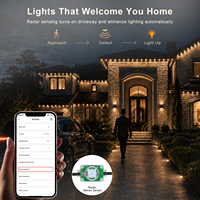 Pengontrol LED Lanskap Luar Ruangan Gouly Plus WiFi Cloud WiFi 4 Saluran 6 Zona untuk Atap, Taman, Kolam Renang dengan Deteksi Gerak