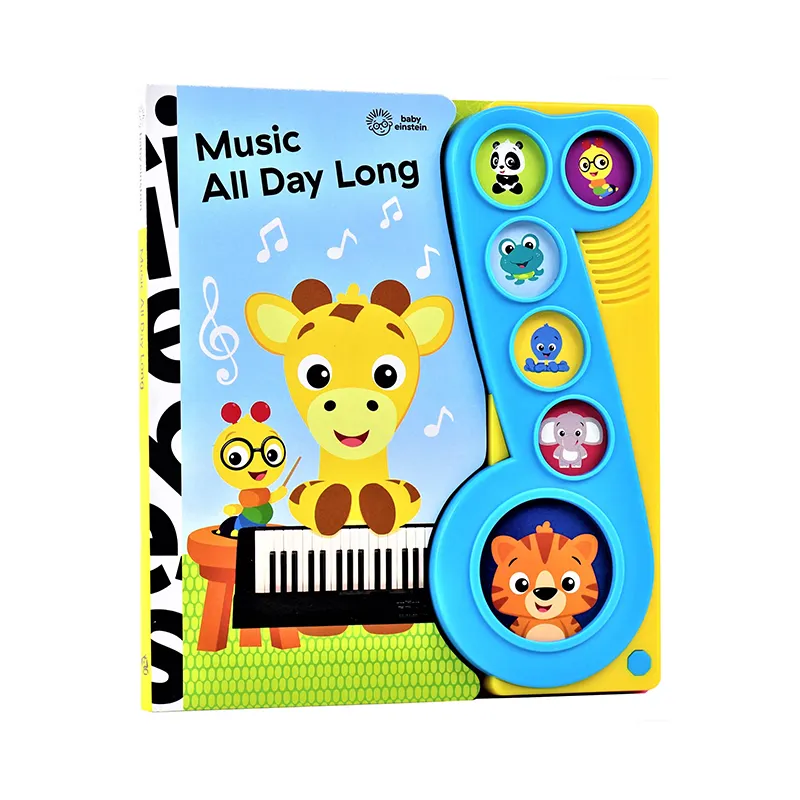 Manufacturer Printing and publishing music all day long book english talking book for kid audio sound book