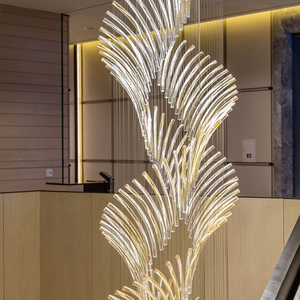 TOGETHER Lampada a Sospensione Moderna in Cristallo per <span class=keywords><strong>Grandi</strong></span> Atri di Hotel, Lampade Artistiche, Corpi Illuminanti e <span class=keywords><strong>Grandi</strong></span> <span class=keywords><strong>Lampadari</strong></span> per Soffitti Alti - Product Image 2