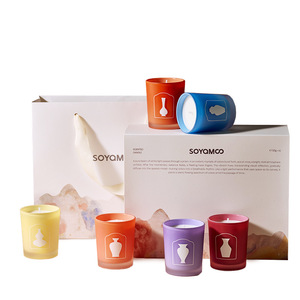 FLORESCENCE Juego de Velas Aromáticas de Cera de Soja <span class=keywords><strong>en</strong></span> Caja de Regalo, 6 <span class=keywords><strong>en</strong></span> 1, Aromas Personalizados de Vainilla, <span class=keywords><strong>para</strong></span> Citas y Celebraciones - Product Image 5