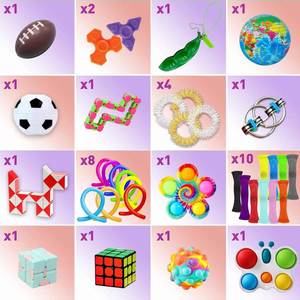 Lot de 75 Fidget Sliders Premium pour le bureau, anti-stress, en métal, jouet Fidget Popper, nouveauté et accessoire de bureau amusant - Product Image 3