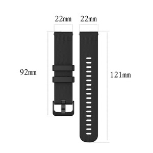 <span class=keywords><strong>Bracelet</strong></span> de montre de remplacement en silicone souple à texture gaufrée pour <span class=keywords><strong>Garmin</strong></span> Vivoactive4 / Vivoactive3 / <span class=keywords><strong>Venu</strong></span> <span class=keywords><strong>Sq</strong></span>, résistant à la transpiration - Product Image 3
