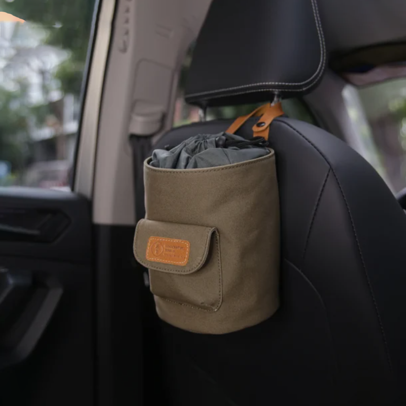 Personalized Canvas Car Trash Can Leak