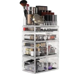 Organizador de Maquillaje Transparente para Tocador, Almacenamiento de Cosméticos, Joyas, Lápiz Labial, Brochas de Maquillaje, Productos de Belleza, Escritorio para Pinzas de Pelo - Product Image 3
