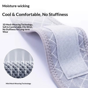 Attelle de soutien réglable pour le poignet avec boucle pour le pouce, enveloppe de compression respirante pour la gaine tendineuse, idéale pour le badminton, le fitness et le yoga - Product Image 3