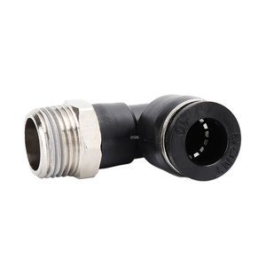 HOFUJNG Conectores Neumáticos de Codo Macho de 8mm PL, Accesorios de Línea de Aire con Rosca Macho 1/2 BSPT, Conectores de Plástico de Empuje Rápido - Product Image 3