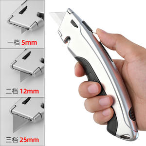 Cuchillo Multiusos de Alta Resistencia, 180 mm, Mango de Metal, Hoja de Acero Inoxidable, Abrepaquetes Multifuncional, Herramienta Industrial - Product Image 1