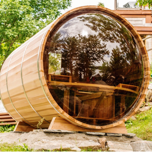 Barile di legno all'aperto a buon mercato Sauna cedro rosso per la vendita - Product Image 1