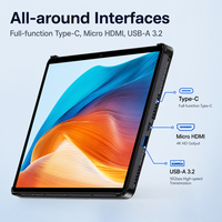 Tablet 2-in-1 dengan Keyboard Portabel Intel Core I3-6500Y 8GB+256GB Windows 11 Layar IPS Wi-Fi 6 Desain Tipis