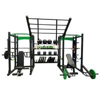 Gym tout en un station multifonctionnelle câble croisé machine de musculation rack de puissance