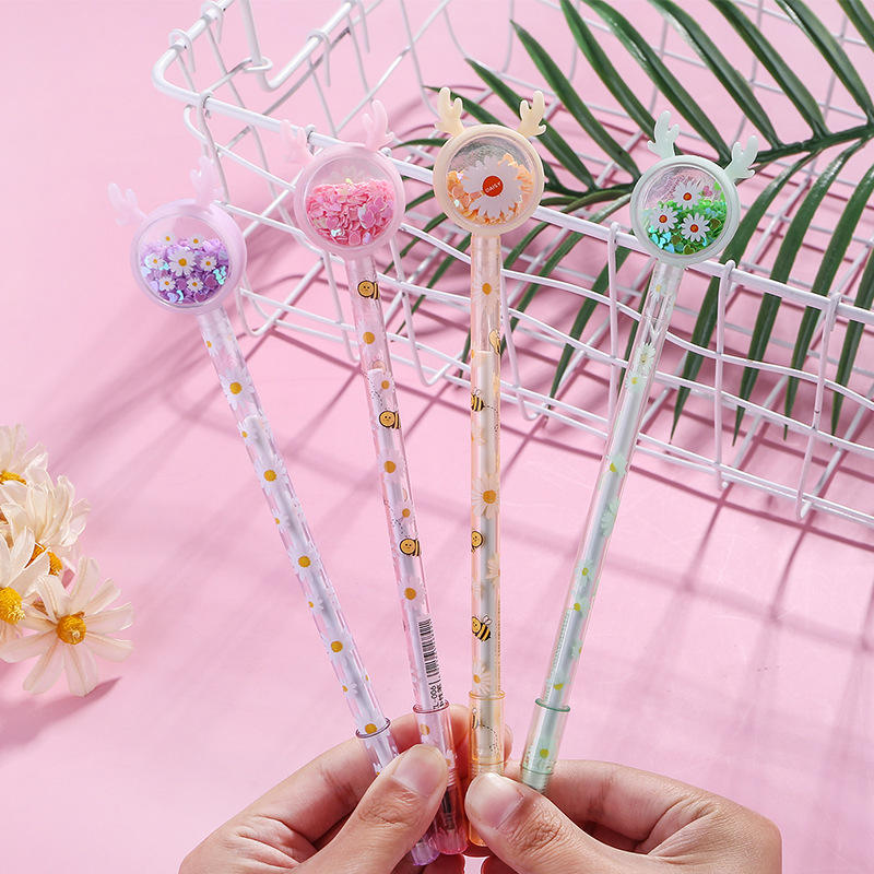 ปากกาเจลเลื่อมของเขากวางเขากวาง