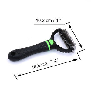 Escova de remoção de pelos para cachorros, escova dupla face original de fábrica, pente cortante para remoção de pelos de animais de estimação - Product Image 4