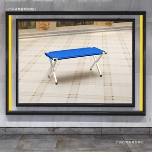 Folding <b>Table</b> Metal Portable Street Vendor Night Market Use Minimalist Modern Style - Product Image 3