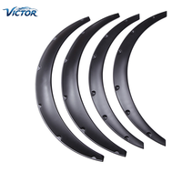 Victor WG-LM01 Élargisseurs d'ailes texturés en fibre de carbone pour voitures – Berlines/SUV et véhicules tout-terrain – Élargisseurs décoratifs pour passages de roues