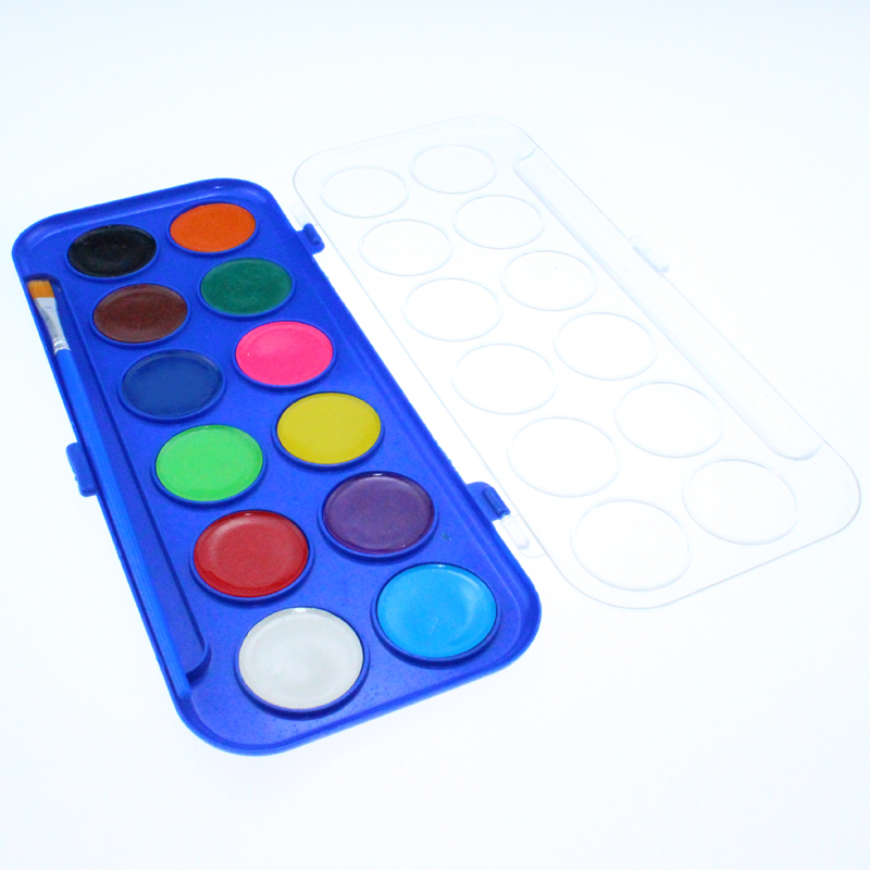 Hot Sale 12 Colors Solid Watercolor