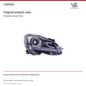ชุดไฟหน้าคู่สำหรับรถยนต์เมอร์เซเดส-เบนซ์ ซี คลาส W204 ปี 2011-2014 รูปแบบที่ถ่ายภาพไว้ - Product Image 2