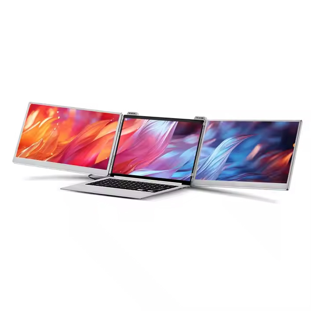 Dual Screen 1080P 2K 2.5K Triple Display Laptop HDM-I USB-C Mac Window Portable LCD Monitor for 11.6 13.3 14 15.6 16 Inch IPS