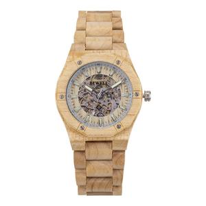 Reloj de Madera de Fábrica con Hebilla de Mariposa, Mecánico, Resistente al Agua 3ATM, Reloj de Madera Ecológico para Hombre, Relojes de Cuarzo - Product Image 4