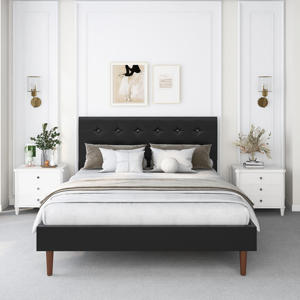 Kainice Cama Tapizada de Tamaño Completo, Marco de Tela con Diamantes de Imitación, Tamaño King, <span class=keywords><strong>Matrimonial</strong></span> - Product Image 1