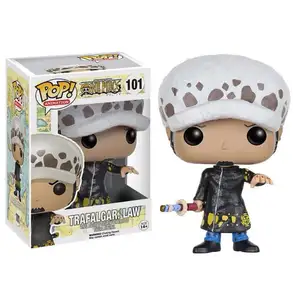 Funkos pop animasyon bir adet #101 Trafalgar. Hukuk vinil figürü tonozlu emekli aksiyon figürleri