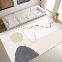Tapis en velours lavables en machine tapis de salon grands tapis imprimés personnalisés