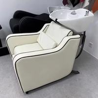 Chaise de salon de shampoing classique Offre Spéciale personnalisable équipée de tuyaux d'eau chaude et froide