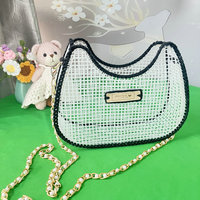 Matériaux de broderie DIY pour sacs à main : toile en maille plastique pour sacs DIY