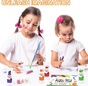 <span class=keywords><strong>Pintura</strong></span> lavable <span class=keywords><strong>para</strong></span> niños, juego de arte <span class=keywords><strong>para</strong></span> niños, juego de <span class=keywords><strong>pintura</strong></span> con <span class=keywords><strong>dedos</strong></span> <span class=keywords><strong>para</strong></span> niños con pinceles y esponjas - Product Image 6