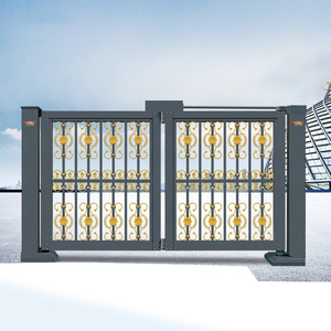 Hiện đại tự động trượt cổng accordion gấp ráp nhôm Swing cho ngoài trời công nghiệp vườn sân trường khách sạn - Product Image 4