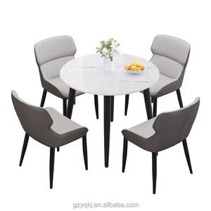 Nordico semplice moderno lastra di roccia tavolo da pranzo Set per appartamento Hotel o Villa mobili per la casa senza <span class=keywords><strong>recensioni</strong></span> vendita calda - Product Image 4