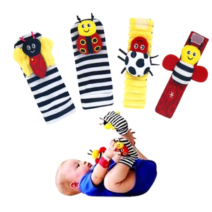 Cadeaux <span class=keywords><strong>de</strong></span> Noël Animal Infantile Poignets <span class=keywords><strong>Hochet</strong></span> et Chaussettes Foot Finders Bébé <span class=keywords><strong>Hochet</strong></span> Jouets pour 0-6, 6-12 Mois Nouveau-Né - Product Image 6