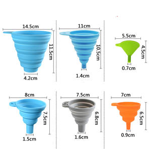 Entonnoir de cuisine pliable en silicone pour remplir les bouteilles d'eau et transférer les liquides – Accessoire de cuisine pratique - Product Image 6