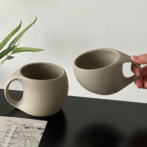 Ensemble tasse à café en céramique et soucoupe, design vintage rétro, tasse à thé de l'après-midi, 200-400 ml, emballage individuel - Product Image 2