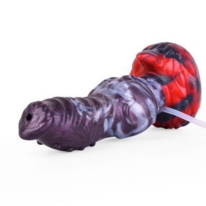 Silicone Dog Knot Squirting <b>Dildo</b> Ejaculation Large Penis With Sucker Fantasy Anal Plug Female Sex Toys for Women - Product Image 6