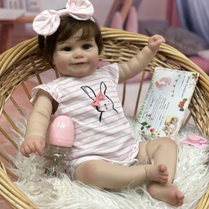 Muñeca bebé reborn OtardDolls de 50 cm, muñeca realista con traje de conejito para que los niños jueguen - Product Image 1