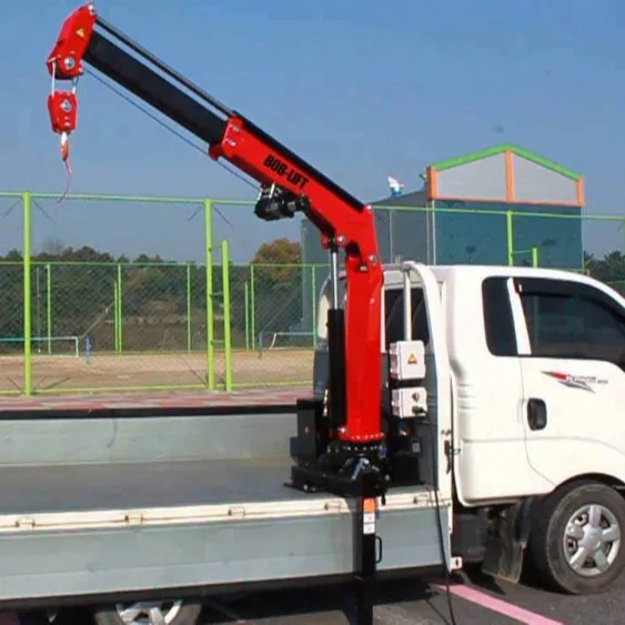 Mini grue de ramassage flexible, capacité de 500kg/800kg, avec treuil de câble, 1 tonne