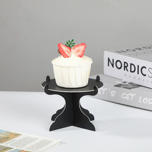 <span class=keywords><strong>Besafe</strong></span> tamaños de Color personalizados nueva moda Simple lindo papel Cupcake soporte Mini postre Mesa pastel soporte de exhibición - Product Image 3