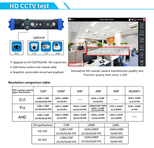 IPC-8600ADH 7 inç CCTV <span class=keywords><strong>IP</strong></span> kamera test cihazı dokunmatik ekran monitör-vif AHD/TVI/CVI 1080P/PTZ/POE/WIFI/FTP sunucusu/<span class=keywords><strong>IP</strong></span> tarama cihazı - Product Image 6