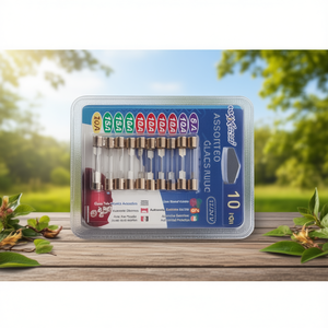 ฟิวส์หลอดแก้วสังกะสี 6x30 มม- 10 ชิ้น ป้องกันไฟฟ้าในรถยนต์ - Product Image 2