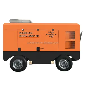 Marchio Kaishan KSCY580-17 KSCY550-14.5 KSCY580-17 580CFM 17Bar Diesel motore portatile a vite compressore d'aria per la vendita