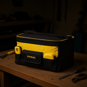 Bolsa de herramientas multiusos Stanley de 14 pulgadas con compartimentos para herramientas y cinta métrica - Product Image 3