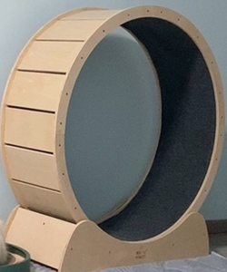 Solid Wood Interactive <b>Cat</b> Treadmill <b>Wheel</b> (FSC Wood) - Product Image 6