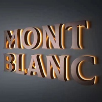 Panneau d'affichage avec logo 3D Panneau debout avec logo 3D Logo personnalisé avec lumière LED 3D rétroéclairée
