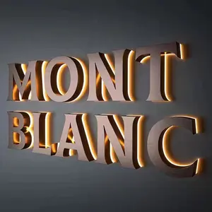 3D Logo Signage 3D Logo in piedi segno personalizzato 3D Led Logo con retroilluminazione