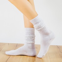 Chaussettes en coton et polyester pour femmes, extra longues, épaisses et lourdes, style décontracté, taille 9 à 11, vente en gros, usine Wuyang WY-107