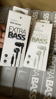 Vente en gros d'écouteurs intra-auriculaires extra basses Écouteurs stéréo filaires de 3.5mm Casque mains libres sport avec micro pour SONY MDR-XB55AP