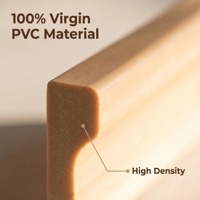 Plinthe murale décorative en PVC vierge écologique de 2000 mm, résistante à l'humidité et facile à installer