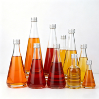 Vente en gros de bouteilles de vin en verre transparent de 330 ml et 500 ml pour vin mousseux aux fruits, Bourgogne, Tequila, avec bouchons en aluminium
