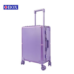 Maletín de Maquillaje OBOX Morado de 22 Pulgadas, Capacidad Media, Ruedas Giratorias, Bolsa de Almacenamiento de Maquillaje Portátil, Color Sólido, Cierre con Llave - Product Image 4